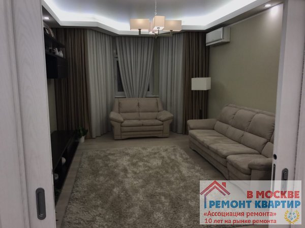 Ремонт трёхкомнатной квартиры по адресу :Мосфильмовская улица, 70к1